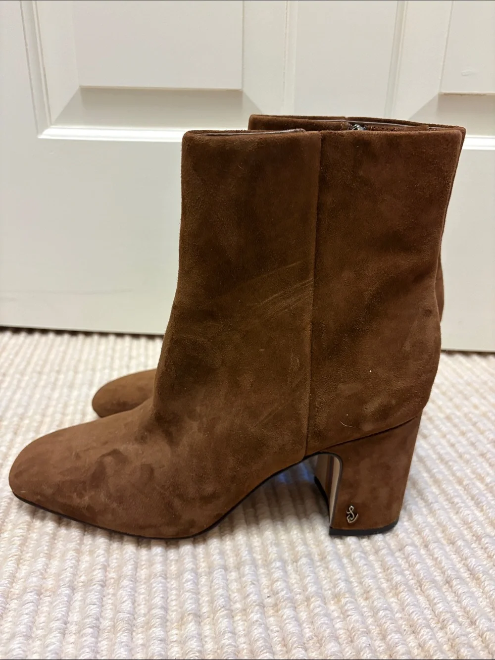 Classic Women's Brown Suede Ankle Boots